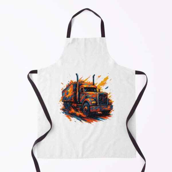 Item preview, Detailed Semi Truck Illustration for Trucking Enthusiasts and Drivers designed and sold by HopeHava.