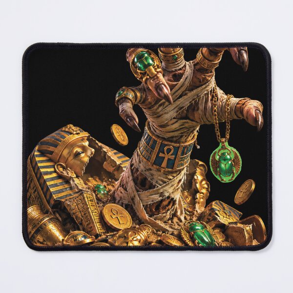 Item preview, Ancient Egyptian Mummy Hand Pharaoh Gold Treasure Art designed and sold by M. Mamdouh Artworks.