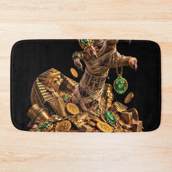 Item preview, Ancient Egyptian Mummy Hand Pharaoh Gold Treasure Art designed and sold by M. Mamdouh Artworks.