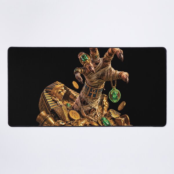 Item preview, Ancient Egyptian Mummy Hand Pharaoh Gold Treasure Art designed and sold by M. Mamdouh Artworks.