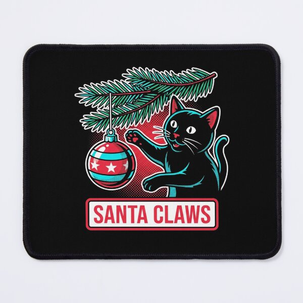 Item preview, Santa Claws Playful Cat Christmas Tree Ornament Funny Holiday Shirt designed and sold by TeNovaStudio ⭐⭐⭐⭐⭐.