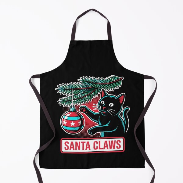Item preview, Santa Claws Playful Cat Christmas Tree Ornament Funny Holiday Shirt    designed and sold by TeNovaStudio ⭐⭐⭐⭐⭐.