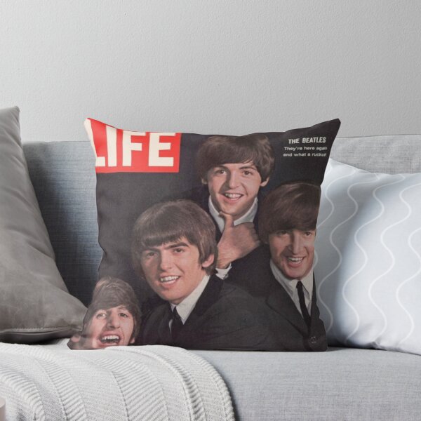 Item preview, Life Magazine Cover The Beatles Vintage Girls Ladies Women Wall Art Poster Print Tee Cushion Mug Shirt designed and sold by Cool Robot Bro..