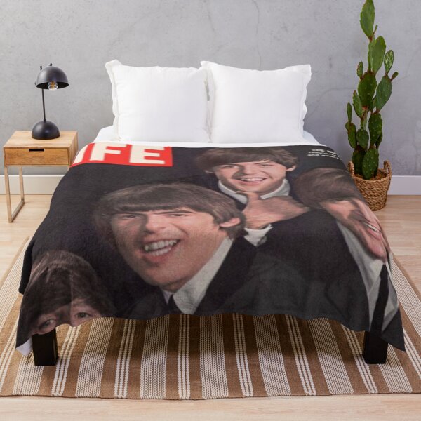 Item preview, Life Magazine Cover The Beatles Vintage Girls Ladies Women Wall Art Poster Print Tee Cushion Mug Shirt designed and sold by Cool Robot Bro..