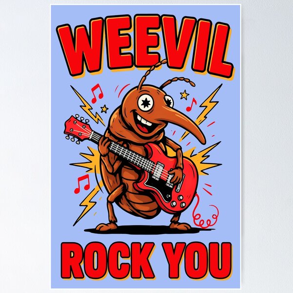 Item preview, WEEVIL ROCK YOU DESIGN 4 designed and sold by DigitalandPhoto.