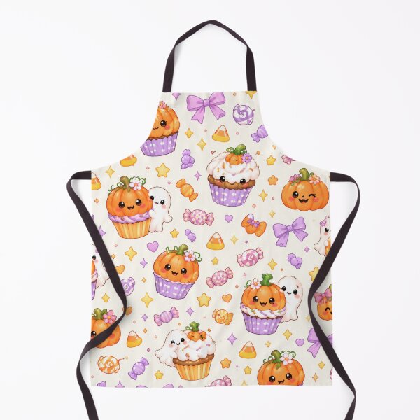 Item preview, Cute Pumpkin Cupcake Halloween Kawaii Pattern designed and sold by Moonlight Studio.