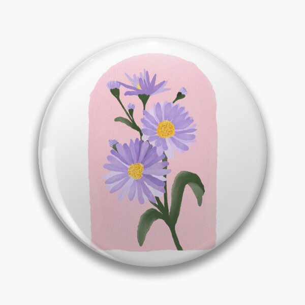 Item preview, Purple cosmos bouquet watercolour floral art  designed and sold by moteemade.