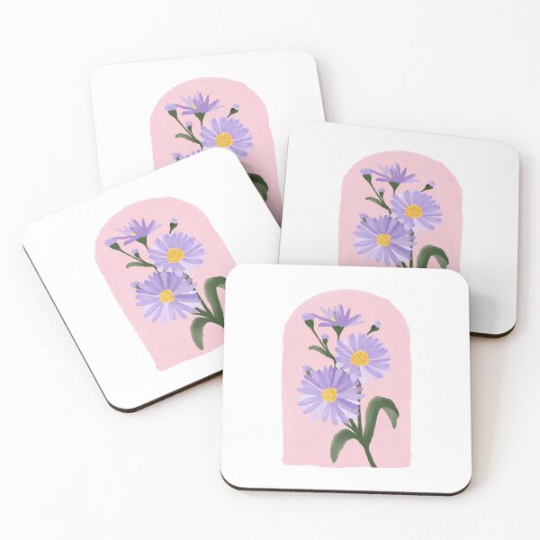 Item preview, Purple cosmos bouquet watercolour floral art  designed and sold by moteemade.