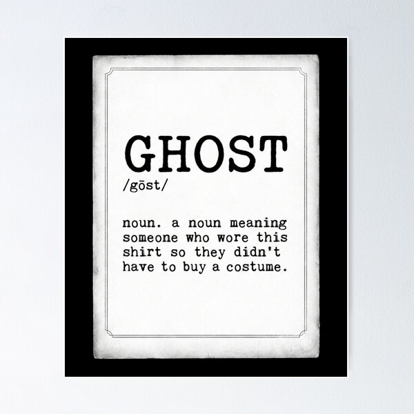 Item preview, Funny Ghost Definition Dictionary Page Sarcastic Lazy Halloween Shirt    designed and sold by TeNovaStudio ⭐⭐⭐⭐⭐.