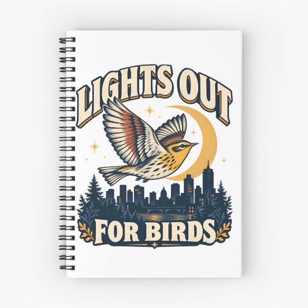 Item preview, Lights Out For Birds - Protect Migratory Birds Vintage Birdwatcher Design designed and sold by Neurospicy Trolls.