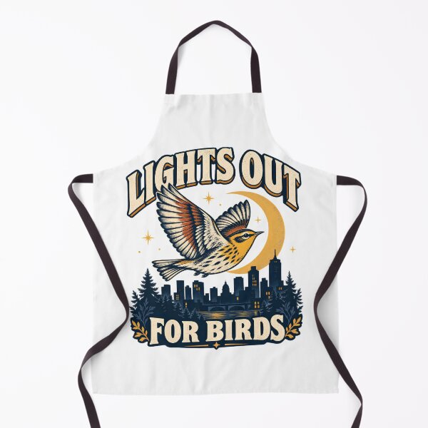 Item preview, Lights Out For Birds - Protect Migratory Birds Vintage Birdwatcher Design designed and sold by Neurospicy Trolls.