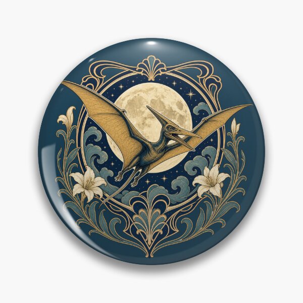 Item preview, Art Nouveau Pterodactyl designed and sold by cbfineart.