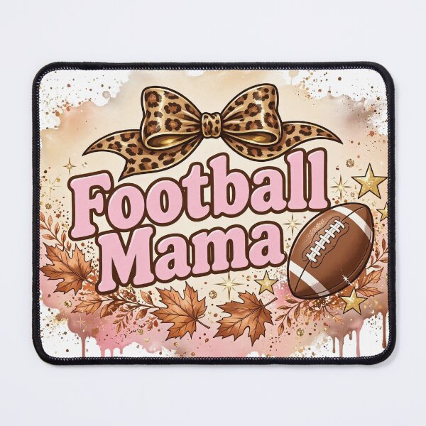 Item preview, Football Mama Leopard Bow Design designed and sold by remoteart.