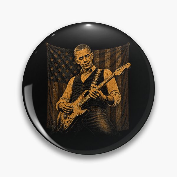 Item preview, obama playing guitar designed and sold by Byhergawaa.
