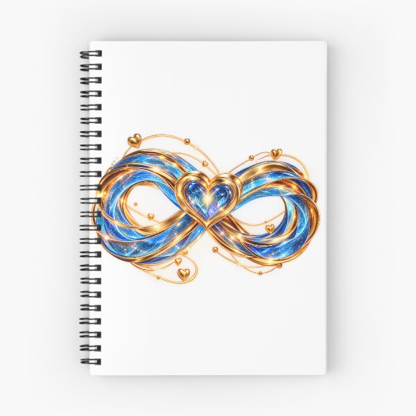 Item preview, Eternal Love Infinity Heart – Luxury Gold & Sapphire Design designed and sold by HoMya.