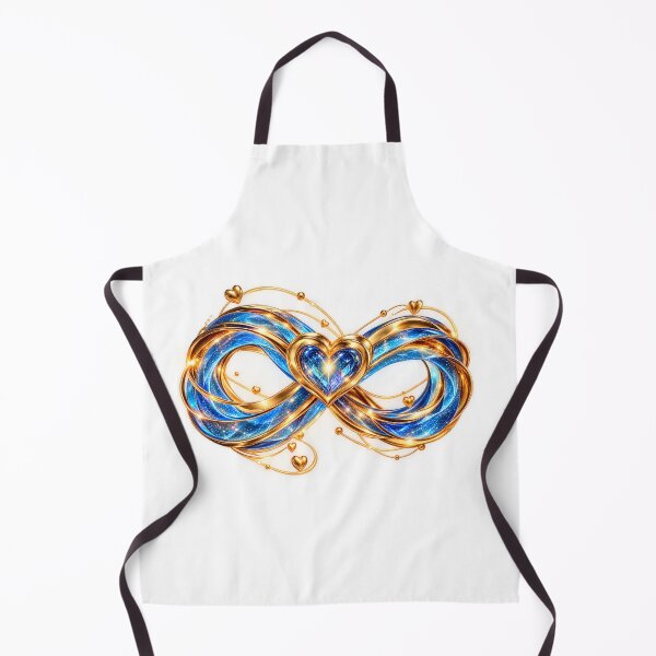 Item preview, Eternal Love Infinity Heart – Luxury Gold & Sapphire Design designed and sold by HoMya.