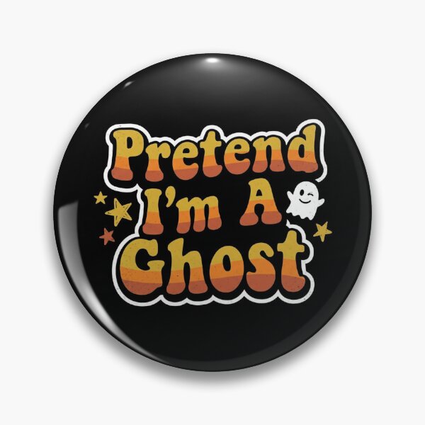 Item preview, Retro 70s Groovy Pretend I'm A Ghost Candy Corn Font Halloween Shirt    designed and sold by TeNovaStudio.