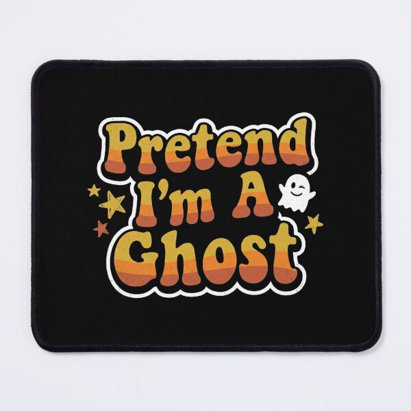 Item preview, Retro 70s Groovy Pretend I'm A Ghost Candy Corn Font Halloween Shirt designed and sold by TeNovaStudio.