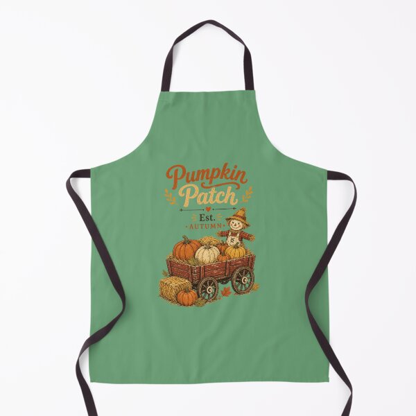 Item preview, Vintage Pumpkin Patch Est. Autumn Harvest Scarecrow designed and sold by InkWeaveShop.