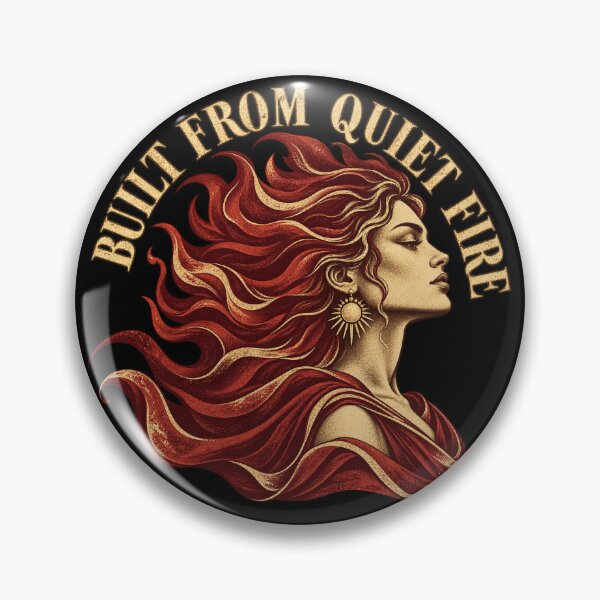 Item preview, Built From Quiet Fire Vintage Woman With Flame Hair designed and sold by JanuszJarowicz.