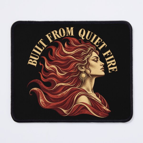 Item preview, Built From Quiet Fire Vintage Woman With Flame Hair designed and sold by JanuszJarowicz.