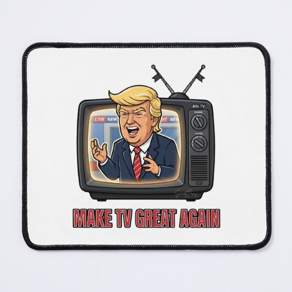 Item preview, Make TV Great Again Sarcastic Retro Television Satire designed and sold by SmartPuns.