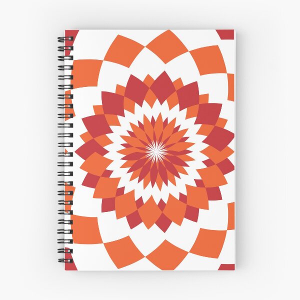 Item preview, Red and orange and cherry circular mandala consisting of rhombuses (colored diamonds). designed and sold by Tae Mi.
