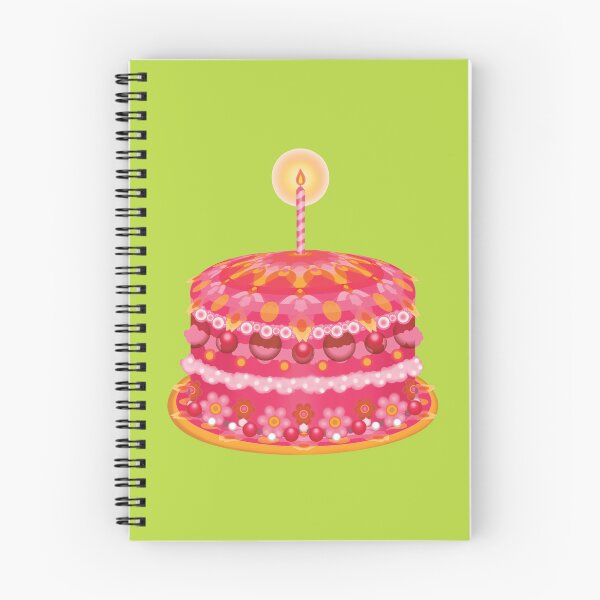 Item preview, Pretty Pink Birthday Cake designed and sold by WhimsySweet.