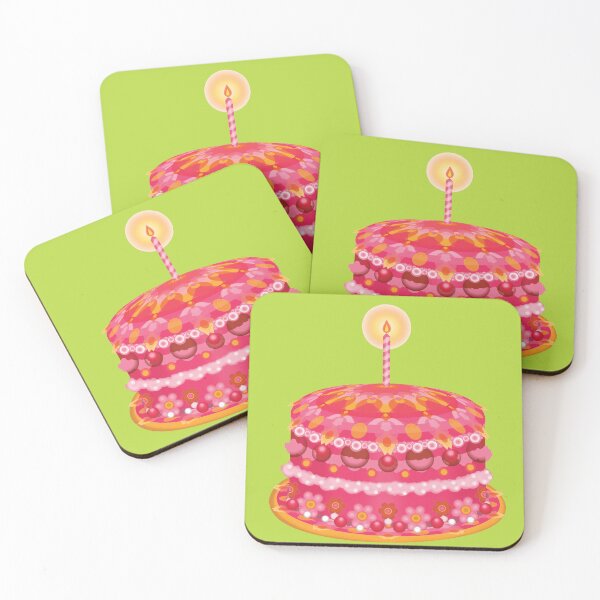 Item preview, Pretty Pink Birthday Cake designed and sold by WhimsySweet.