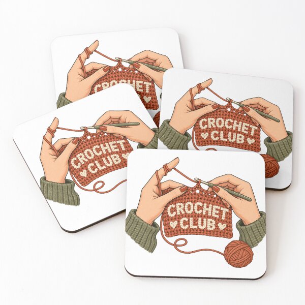 Item preview, Crochet Club Retro Yarn Maker Illustration designed and sold by Crafted.ink.