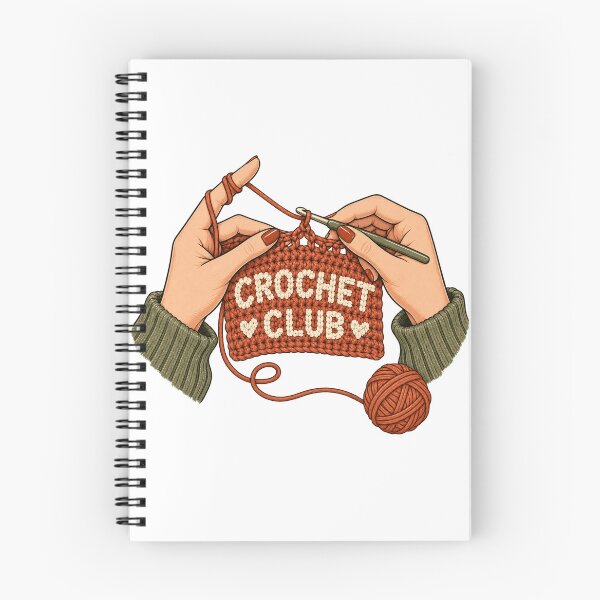 Item preview, Crochet Club Retro Yarn Maker Illustration designed and sold by Crafted.ink.