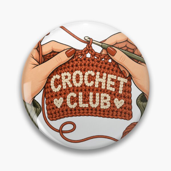 Item preview, Crochet Club Retro Yarn Maker Illustration designed and sold by Crafted.ink.