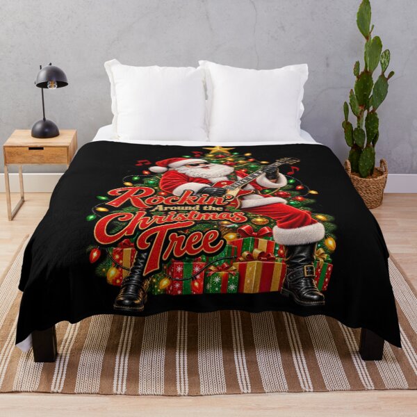 Item preview, Rockin' Around the Christmas Tree – Santa Guitar Christmas Rocker designed and sold by RockitBaby.