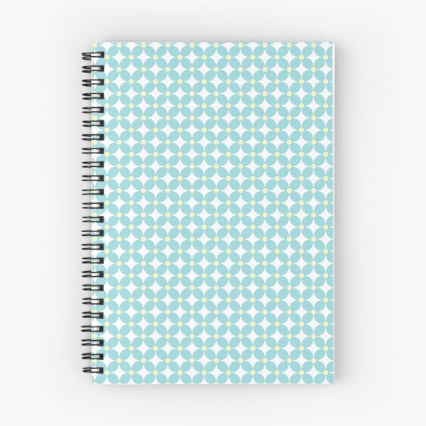 Item preview, Light Blue Pastel Floral Geometric Pattern designed and sold by ModdiesColors.
