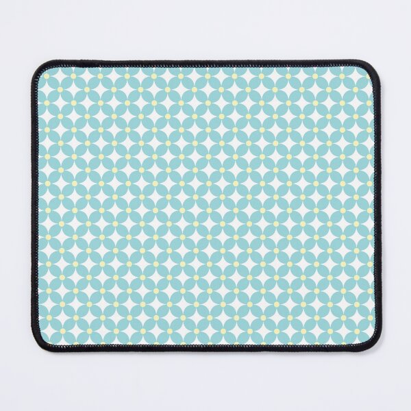Item preview, Light Blue Pastel Floral Geometric Pattern designed and sold by ModdiesColors.