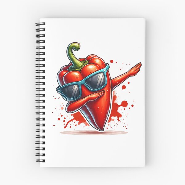 Item preview, Colorful dabbing red peppers wearing sunglasses designed and sold by der-berliner.