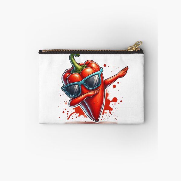Item preview, Colorful dabbing red peppers wearing sunglasses designed and sold by der-berliner.