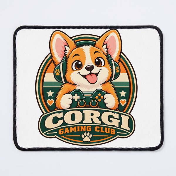Item preview, English: Corgi Gaming Club – Retro Gamer designed and sold by OLIVER-AGOUR.