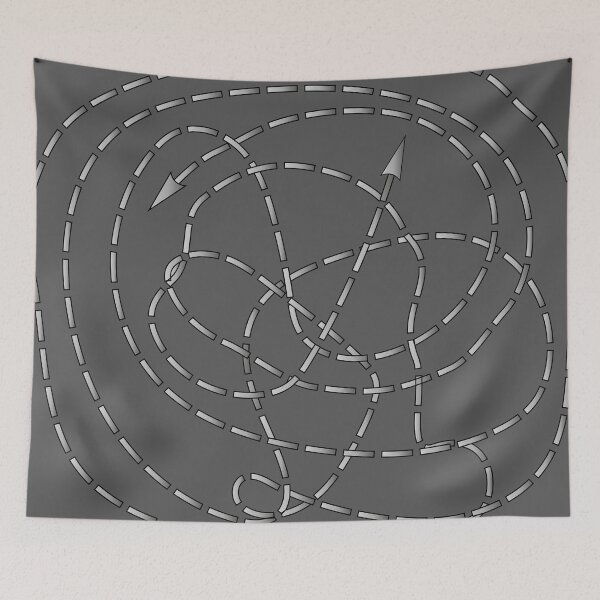 Item preview, Tangled Dashed Line Maze Vector Puzzle with Arrows 4 designed and sold by ZorianArt.