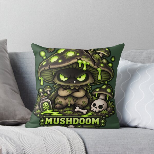 Item preview, Mushdoom Cute Dark Pixel Art designed and sold by Ashen Threads Studio.