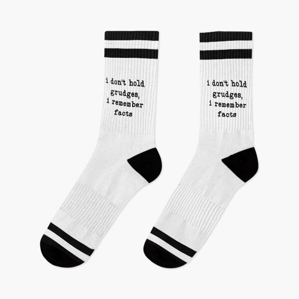 Item preview, I Don't Hold Grudges, I Remember Facts, Funny Sarcastic Quote designed and sold by CloudyPress.