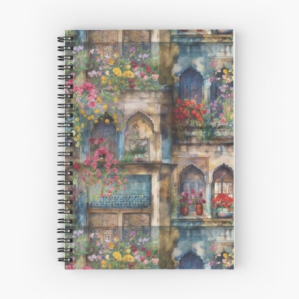 Item preview, Islamic Architecture Floral Cottagecore Balcony designed and sold by pinkal.