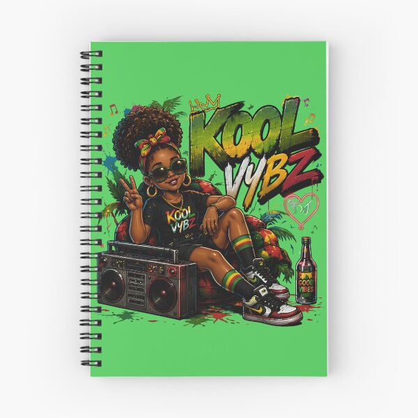 Item preview, Kool Vybz Afro Girl with Boombox Urban Graffiti Art   designed and sold by digitalbob60.