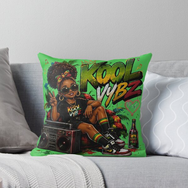 Item preview, Kool Vybz Afro Girl with Boombox Urban Graffiti Art   designed and sold by digitalbob60.