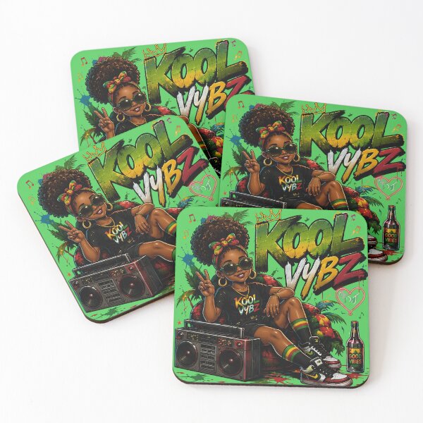 Item preview, Kool Vybz Afro Girl with Boombox Urban Graffiti Art   designed and sold by digitalbob60.