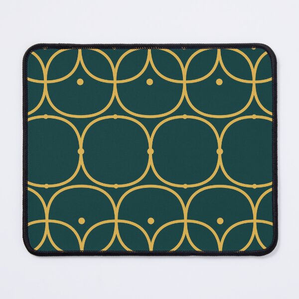 Item preview, Moroccan Trellis Pattern — Teal Gold Quatrefoil designed and sold by JazibaArif.