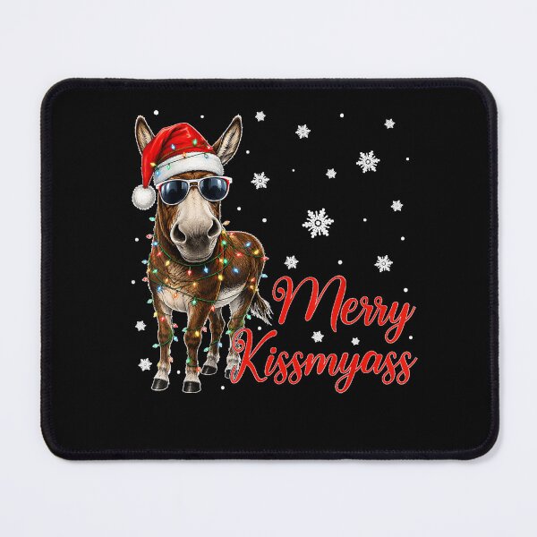 Item preview, Christmas Merry KissMyAss Donkey Snowflakes  designed and sold by TiaraHans.