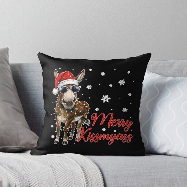 Item preview, Christmas Merry KissMyAss Donkey Snowflakes  designed and sold by TiaraHans.