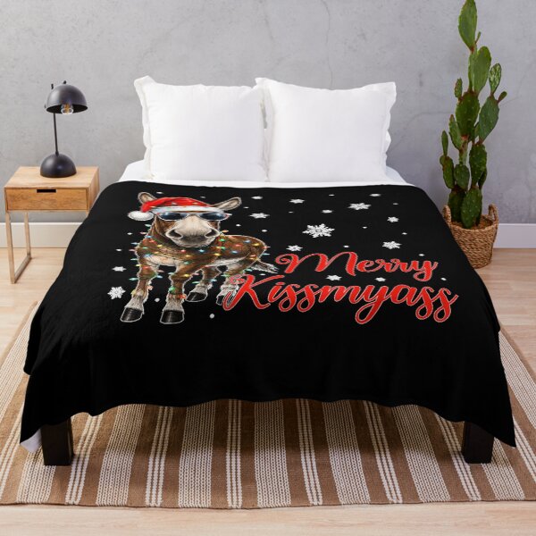 Item preview, Christmas Merry KissMyAss Donkey Snowflakes  designed and sold by TiaraHans.