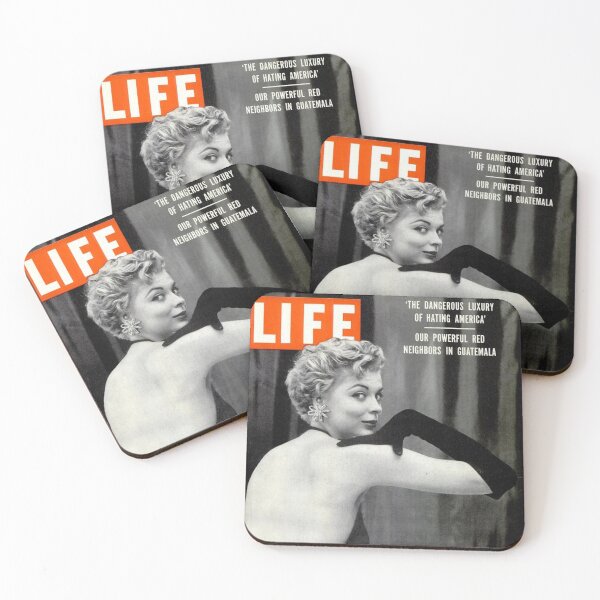 Item preview, Life Magazine Cover Vintage Girls Ladies Women Wall Art Poster Print Tee Cushion Mug Shirt designed and sold by Cool Robot Bro..